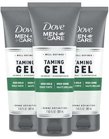DOVE MEN + CARE Styling Gel 2 count Hair Taming Gel for a Strong Hold Hair Styling Product for Thicker and Healthier Looking Hair 7 oz