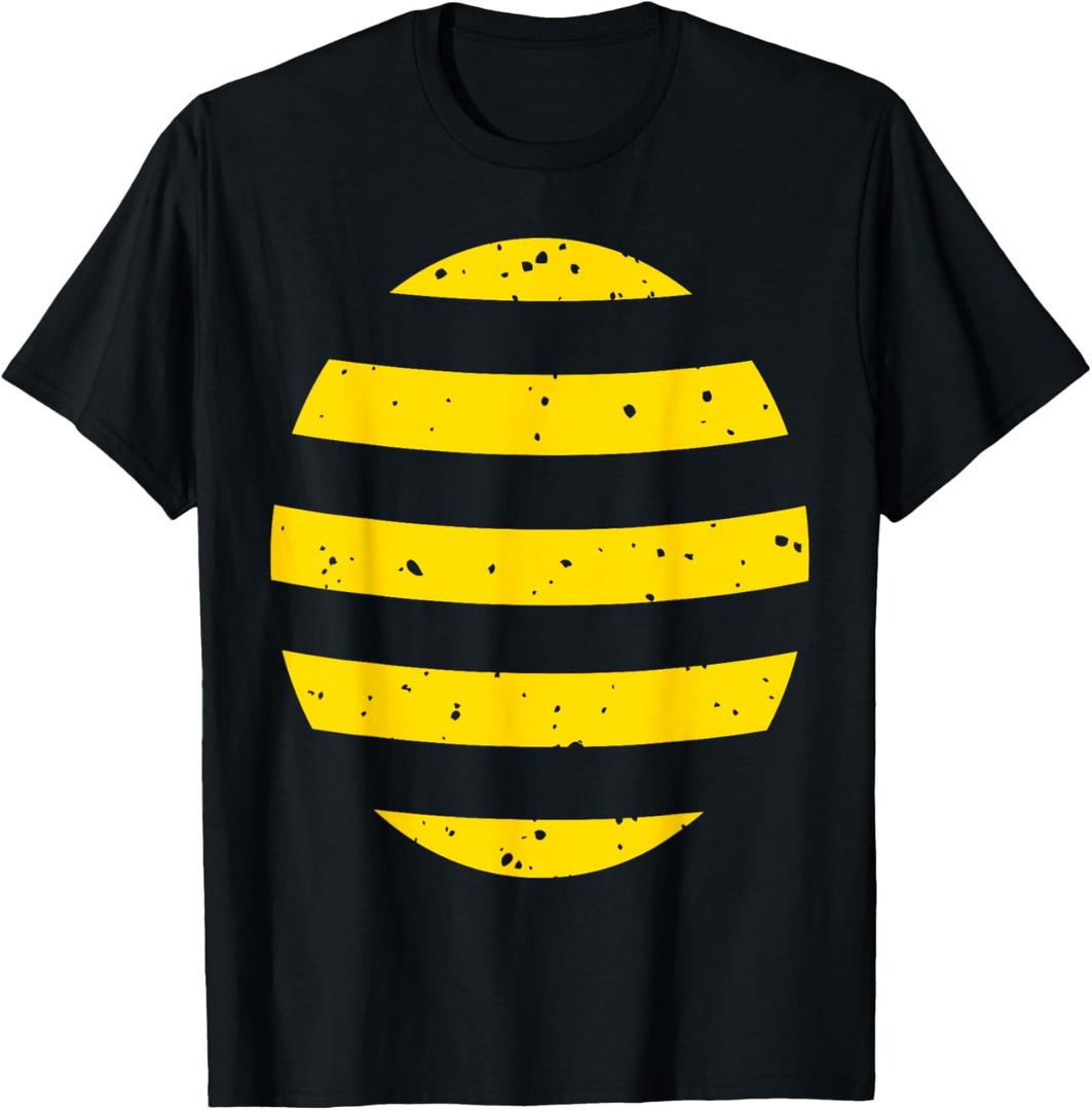 Halloween Bee Bumble Honey Bugs Lazy Easy Costume T-Shirt, Small