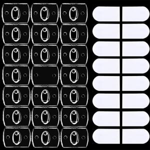 Blulu 100 Pieces Mini Outdoor Cable Clips Light Clips Self Adhesive Hooks Decoration Clips for Christmas and Fairy Light (Clear)