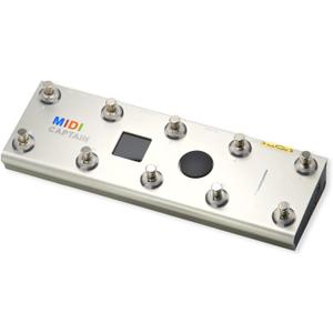 Paint Audio MIDI Captain Foot Controller Multi-Effects Keyboards Synthesizer USB-MIDI musical software Bias with Time Engine Function Support all PC/CC/Note commander 10 Foot Switches (Gold)