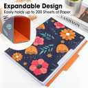 84 Pack Decorative File Folders, 1/3 Cut Tab Floral Colored Folders Letter Size 8.8 x 11.6 Inch, Assorted 6 Styles Filing Folder for Office School Business