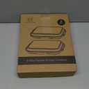 2 Pack Silicone Food Fresh-Keeping Storage Containers with Lid, Dual-Shape Design, BPA-Free, Leakproof Lock Clips, Versatile Fridge Storage Containers, Space Saving & Expandable (Red)