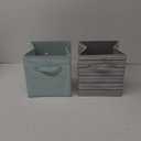 10.6 Inch Collapsible Fabric Storage Bins for Toys Clothes Shelves Decorative Storage 2 Pack