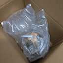 Wood Tripod Table Lamp Dimmable with Globe Glass Lampshade, Nightstand Lamp with G9 LED Bulb Warm White 2200K, Desk Lamps Cute for Bedroom Living Room