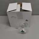 Layhit 4 Pcs Glass Coffee Mugs, 12 oz Double with Handle Clear Holiday Styles Cups Iced Coffee Mugs for Hot Chocolate Milk Beverages(Xmas Tree)