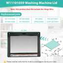 W11101059 Washer Lid Assembly Compatible with Whirl-Pool Top Load Washer Lid WTW8040DW4, WTW7500GC, WTW8000DW, etc. Replaces W10631098, W10814585, W10843824, Without Hinge Wire & Screws, 1-Year
