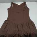 QINSEN Womens Square Neck Tennis Dress Pleated Sleeveless Built in Shorts Golf Athletic Dress with Pockets Size M