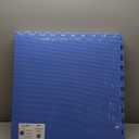 BalanceFrom Puzzle Exercise Mat with EVA Foam Interlocking Tiles for MMA, Exercise, Gymnastics and Home Gym Protective Flooring, Multiple Sizes and Colors (Blue)