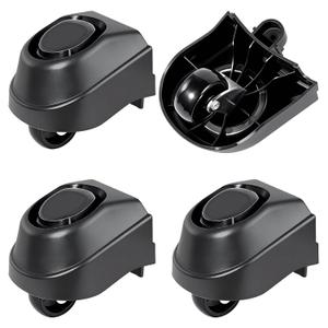 4 Pcs 12388 Foot Caster & 12293 Caster Wheel Compatible with Ridgid 6 to 16 Gallon Vacuum Wet/Dry Vac Casters, Fit for WD16650 WD06350 WD1665M WD1635 WD1635M WD1245M WD12500 WD12460