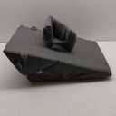 Bedluxe 3Pcs Orthopedic Bed Wedge Pillow Set, Foam Wedge Pillow Post Surgery for Back, Leg and Knee Support, Adjustable 9&12 Inch Folding Triangle Pillow for Sleeping, Acid Reflux, Snoring, Dark Grey