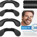 Nasal Strips for Snoring,Extra Strength Snoring Solution Nose Strips,Improve Breathing and Sleep Quality (30 Count, Black)