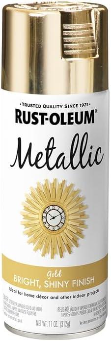 Rust-Oleum 340647 Specialty Metallic Spray, 11 oz, Gold, 1 Pack