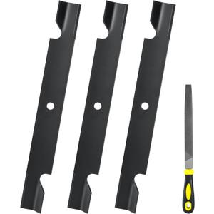 115-2454-03 115-9650-03 Lawn Mower Blade Compatible with Toro Timecutter MX5400 MX5480 ZX5420 ZX5440 54'' Deck Replaces 18-3/4" Parts# 115-4999 115-4999-03,Includes Blade Flat Files