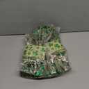 St Patricks Day Bow for Wreath Decorations,St Patricks Day Tree Topper Bows,Large Burlap White Green Glitter Shamrock Bowknot Irish Holiday Crafts Bows for Front Door Outdoor Outside, Pack 4