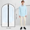 12 Pack Garment Bags 60 * 100cm, 40in PEVA Translucent Garment Covers, Suit Storage Bags, Dress Organizer Bags Used To Protect Shirts, Winter Coats, Jackets
