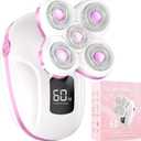 Electric Razors for Women, Cordless Womens Trimmer for Grooming (Cherry)