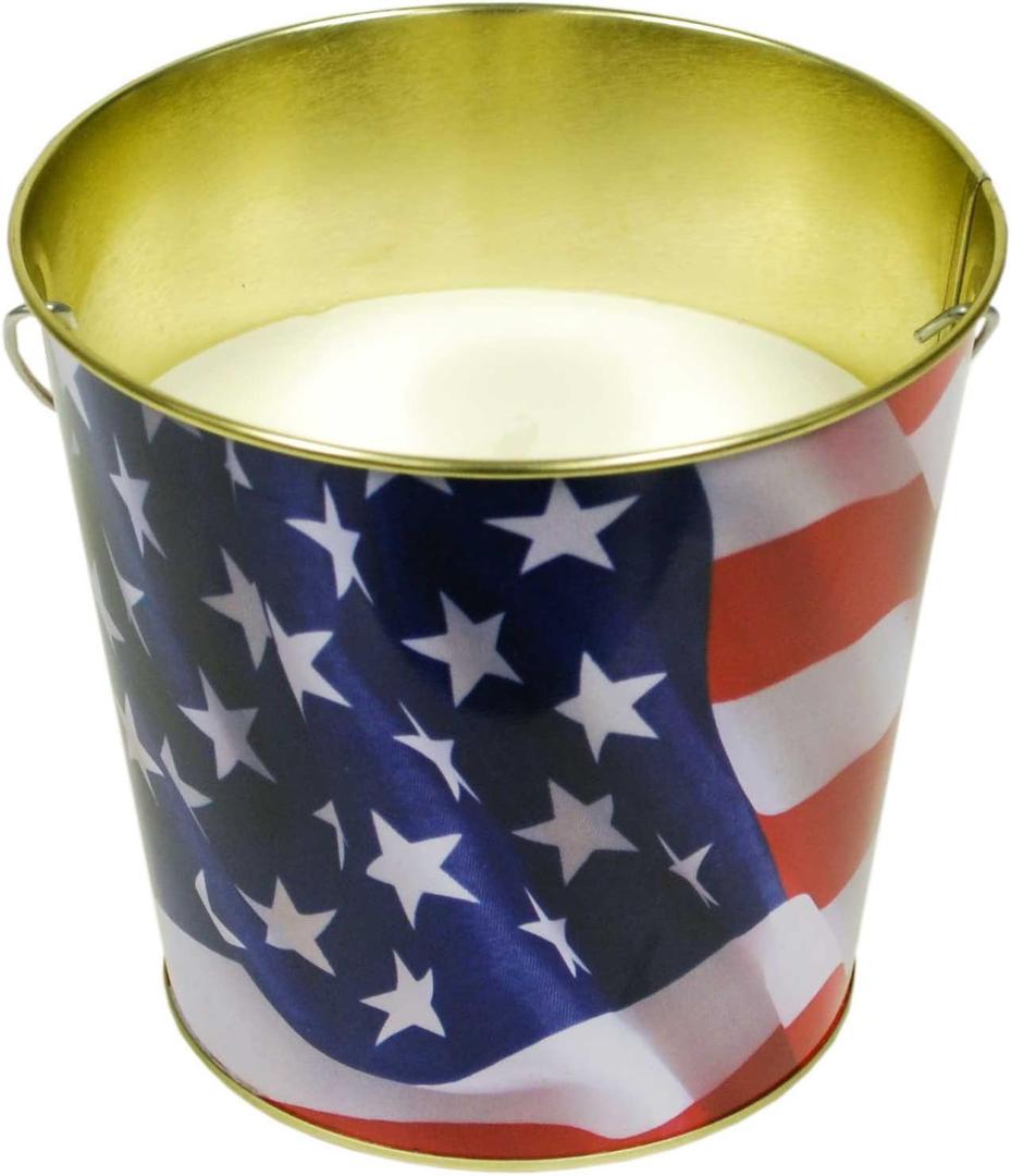 1412122 Americana 16-Ounce Citronella USA Flag Bucket