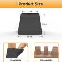 16 PCS Square Chair Leg Floor Protector, Silicone Chair Leg Cover, Furniture Leg Protectors with Felt, Mobile Table Leg pad, Protect The Floor from Scratches.1 1/2 in Black.