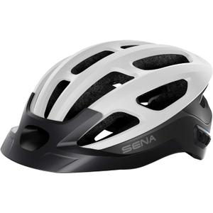 Sena R1 / R1 EVO Smart Communications Cycling Helmet (Large, Matte White)