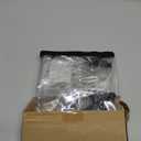 MAY TREE Clear Bag for Stadium Events, 125.512 Clear Tote Lunch Bag with Non-detachable Reinforced Straps for Work, Sporting Events and Gym, Black