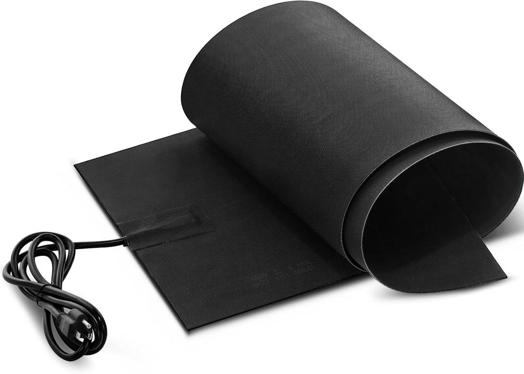 Timgle 13 x 60 Inch Heated Snow Melting Mat for Entrances, Heated Outdoor Mats, Non Slip Rubber Heating Entrance Mats with Power Cord, Snow and Ice Melting Pad for Outdoor Winter Use