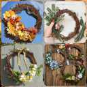 Janinka 6 Pcs 15 Feet Grapevine Garland Natural Grapevine Wreath for Crafts DIY Twig Garland Rattan Hanging Vine Wreath for Wedding House Holiday Door Vase Wall Home Decor