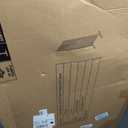 6' x 2' Grid Panel Tower with T Base and Footbeds, White Finish, 25" x 2" x 72"