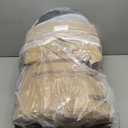 Favoyard Outdoor Seat Cushion Set 22 x 24 Inch Waterproof & Fade Resistant Patio Furniture Cushions with Removable Cover Deep Seat & Back Cushion with Tie Straps for Chair Sofa Couch (Beige)