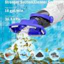 (2026 Upgrade) Little Shark Cordless Pool Vacuum, 60W Motor, 18 GPM Strong Suction, 5000mAh Battery, 60-Min Runtime, Compact Lightweight Handheld Pool Cleaner for Above Ground Pools & Hot Tubs