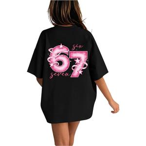 RoseSeek Girl's Bow Leopard Graphic Tees Short Sleeve Preppy Summer T Shirt Aesthetic Baggy Tops Size 12Y