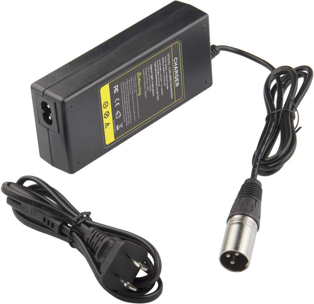 44V 1.5A Scooter Battery Charger (for 36V Lead Acid Battery) Razor MX500 MX650 SX500, Schwinn S600 S750 S1000 X1000, IZIP I600 I750 I1000, Mongoose M750, X-Treme X-600 650, Stealth X1000, Evo 500 1000