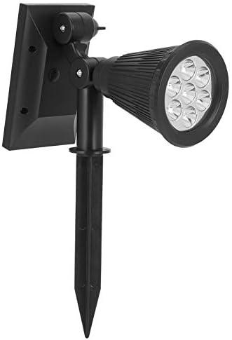 6LED Solar Light Adjustable Outdoor Garden Spotlight Lawn Lamp Landscape Lighting for Lawns, Garages, and Landscapes (Color Light)