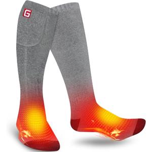 Heated Socks for Men Women Electric Rechargeable Battery Powered Heated Socks,Winter Warm Heated Thermal Insulated Socks for Outdoor Sports Climbing Hiking Hunting Skiing, Large