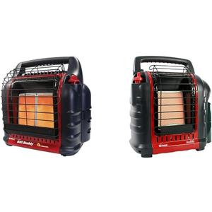 Big Buddy Portable Propane Heater, Red - 18,000 BTU, Tip-over & Low-Oxygen Safety Shutoff, Mr. Heater MH9BX - Massachusetts/Canada Approved