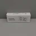 GOLOZA Digital Alarm Clocks for Bedrooms, Digital Clock with 4 Level Brightness +Off, Dual Customizable Alarms, USB Port, Power-Off Memory, Snooze, DST, 12/24H, Desk Clock for Kids Adults Elderly (Manual Time Sync, Daisy White)