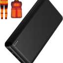 Whsahans 5V 2A 20000mah Heated Vest Heated Jacket Battery Pack Power Bank Rechargeable Battery for for Heated Vests Heated Jackets Heated Hoodies for Men Women(No DC Port, Not Suit for 7.4v)