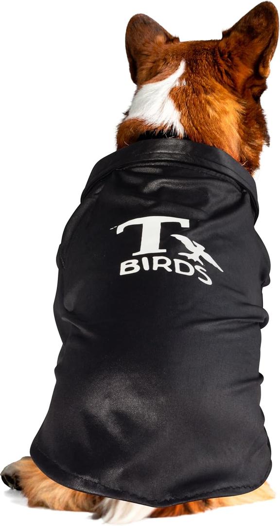 Grease: T-Birds Pet Costume for For Dogs or Cats by Rubies, Medium (Black)