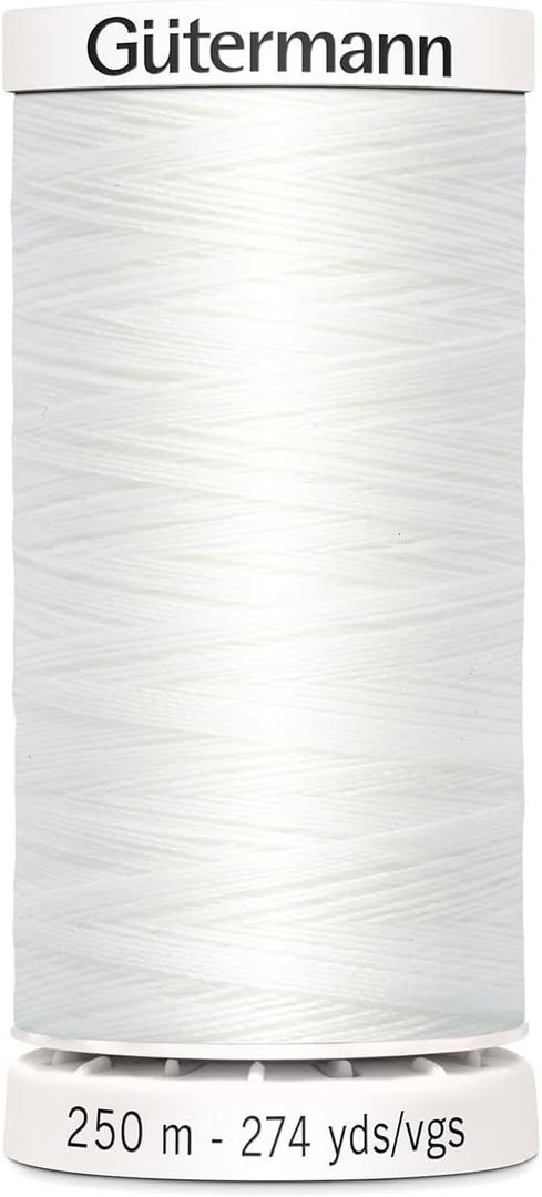 2 x Gutermann Sew-All Thread 274yd, Nu White