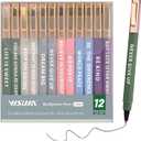 12 Pack Ballpoint Pens with Inspirational Quotes, 1.0mm Medium Point Black Ink, Journaling & Note Taking Pens, Motivational Office Supplies for Women & Men