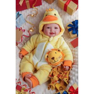 BABESIDE Lightweight Baby Doll Set  15" Realistic Soft Doll for Girls, Easy to Carry & Hug  Pretend Play & Gift for Toddlers (Yellow)