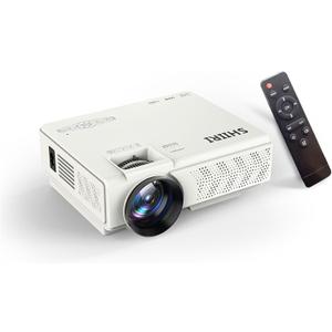 E1 120±%10ansi lumen 1080P Native Mini Projector, , 4.1inch LCD, Multimedia Home Theater Video Projector, Compatible with Full HD 1080P HDMI, USB, VGABuilt-in Speaker (E1)