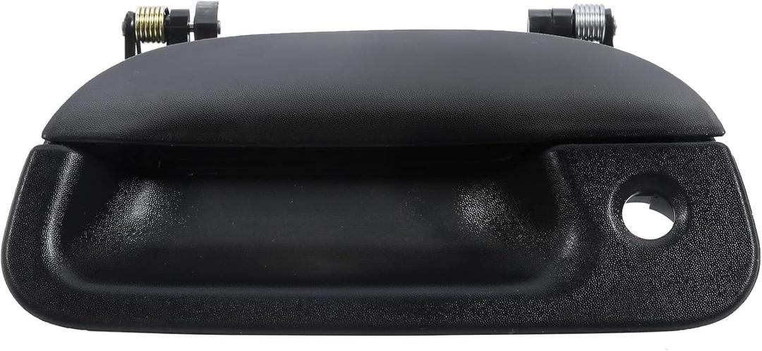 Tailgate Door Handle Exterior, Compatible with 1997-2007 Ford F150 F250 F350 F450 F550 Super Duty, 01-05 Ford Explorer Sport Trac, w/ Key Hole | 7L3Z-9943400-AA, 80238 Outside Tail gate Liftgate Latch (1PCS Black Handle, Black)