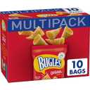 Bugles Original Crispy Corn Snacks, Snack Bags Multipack, 10 Ct, 8.75 oz (EXP 07/01/26)