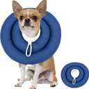 Soft Dog Cones, Recovery Dog Donut Collar After Surgery- Cone of Shame Alternative, Pet Elizabethan E-Collar Anti-Bite Lick Wound Healing Adjustable for Dogs, S