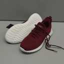 Womens Walking Tennis Shoes - Slip On Memory Foam Lightweight Casual Sneakers for Gym Travel Work (6.5, 1803winered)