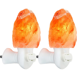 Spantik Pink Himalayan Salt Lamps - Hand Carved, Natural Night Lights for Bedrooms and Home Decor