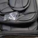 Coverado Car Seat Covers 5 Pieces, Full Set Universal Seat Covers for Cars, Waterproof Nappa Leather Auto Seat Protectors with Head Pillow, Car Interiors Fit for Most Sedans SUV Pick-up Truck, Black