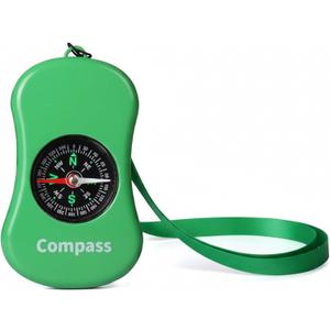 Kids Explorer Kit Compass Toy | Essential Outdoor Adventure Gear (Compass & Whistle Included) | Develops Sense of Direction, Gift for Boys & Girls (Green)