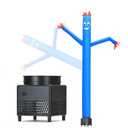 Mkevi 6ft Blue Sky Air Puppet Dancer Inflatable Waving Tube Man with Lights & Built-in Blower - Wacky Waving Dancing Tube Guy for Business Promotion Stand Out Christmas Advertising