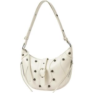 CLUCI Shoulder Bag,Purses for Women Dumpling Small Hobo Bags Vegan Leather Ladies Clutch with Adjustable Strap (Beige)